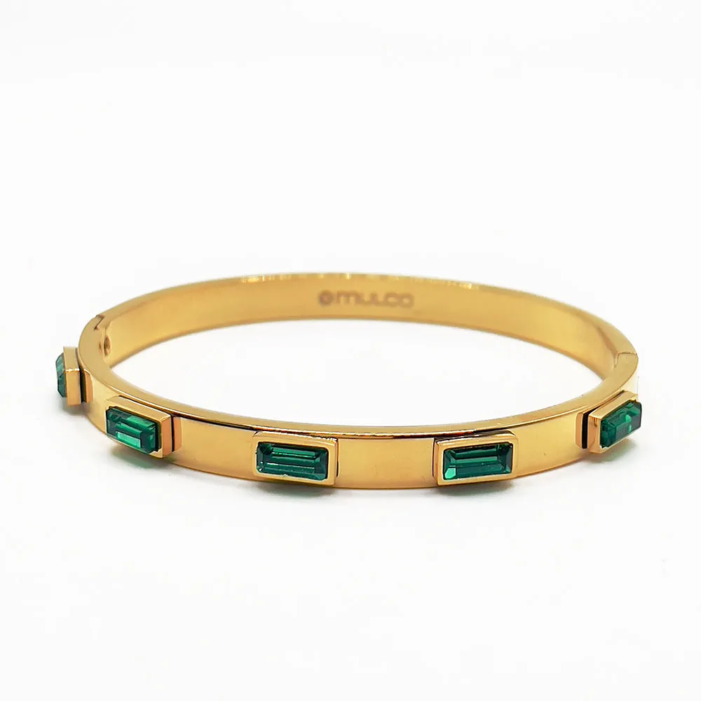 Colorful Rectangle Bangle Bracelet