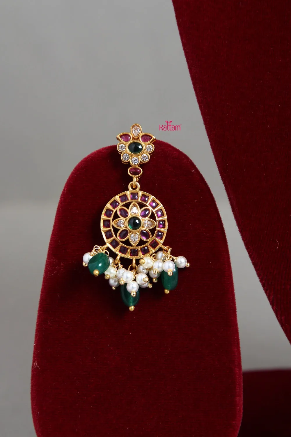 Emerald Ruby Guttapusalu Necklace