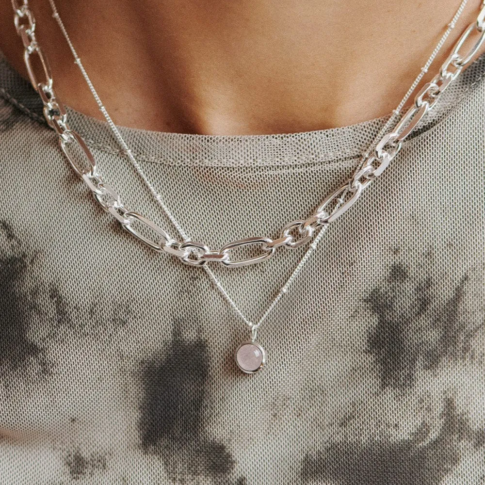 Healing Stone Necklace Sterling Silver