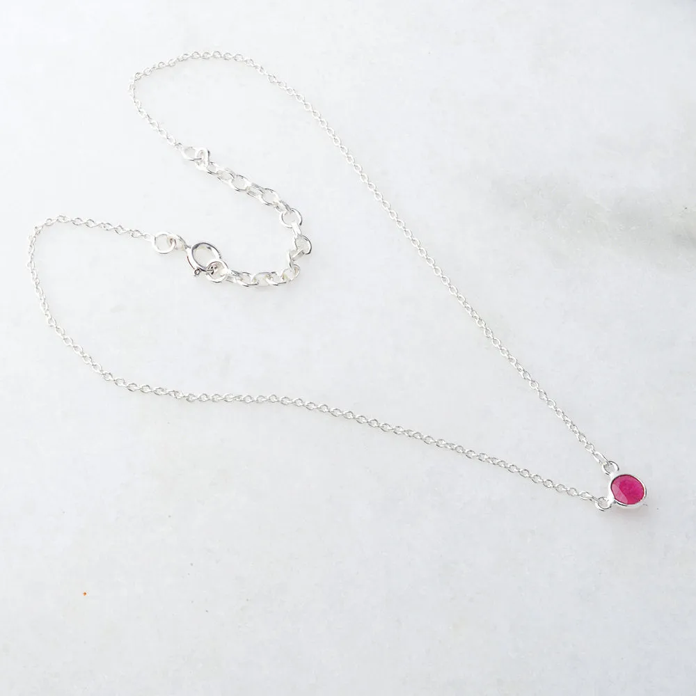 July Birthstone Necklace