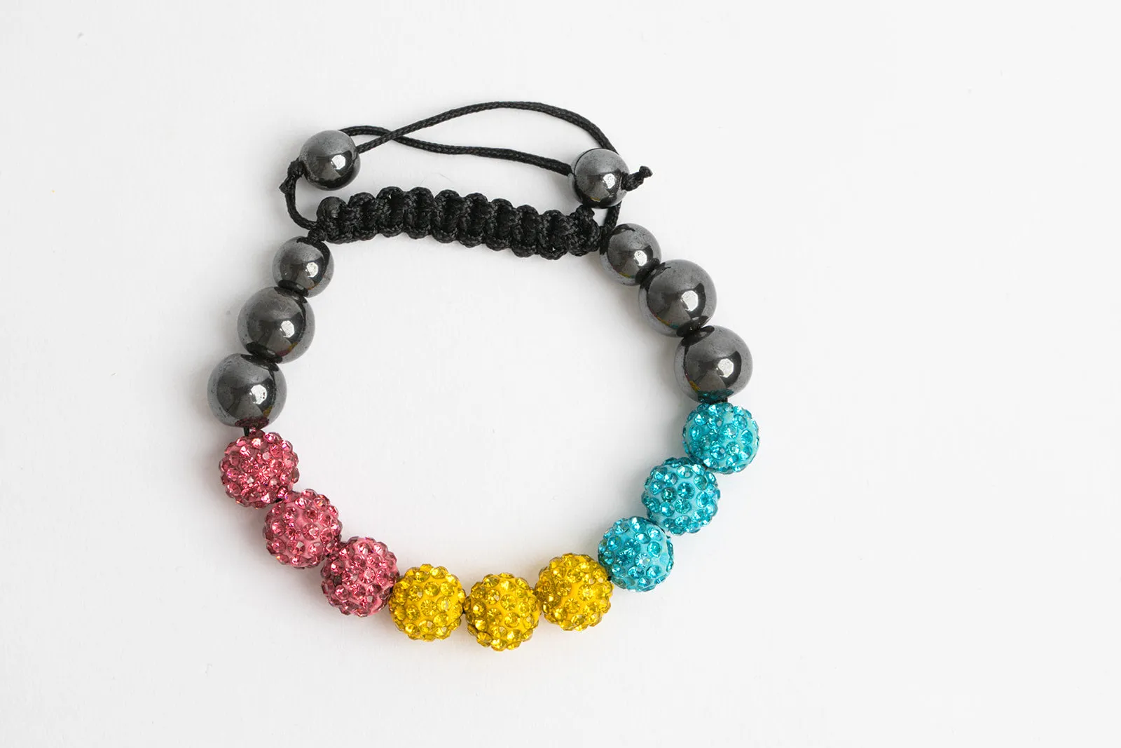 Pansexual Pride Shambala Bracelet